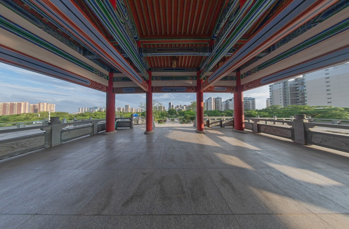 鱼眼镜头拍摄校正效果