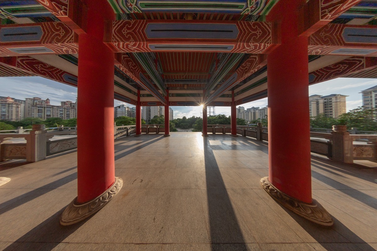 鱼眼镜头拍摄校正效果