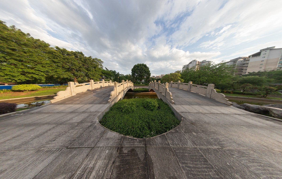 鱼眼镜头拍摄校正效果