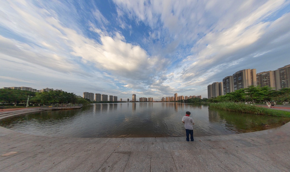 鱼眼镜头拍摄校正效果