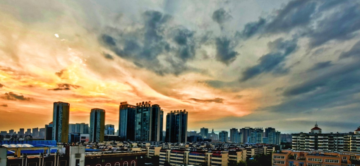 宅家拍夕阳晚霞（手机版）