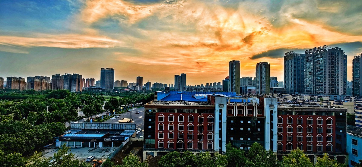 宅家拍夕阳晚霞（手机版）