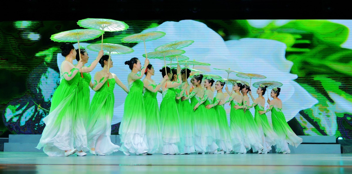 一组老年大学舞蹈团的精彩古风演出