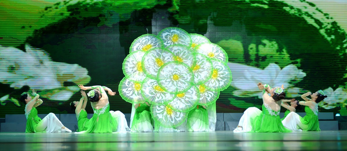 一组老年大学舞蹈团的精彩古风演出