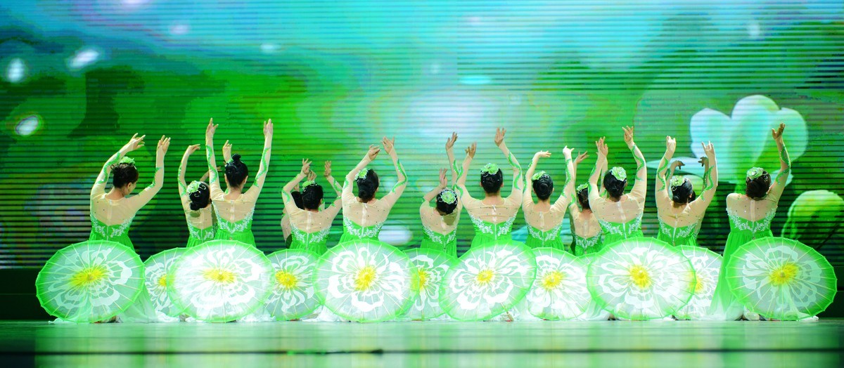 一组老年大学舞蹈团的精彩古风演出