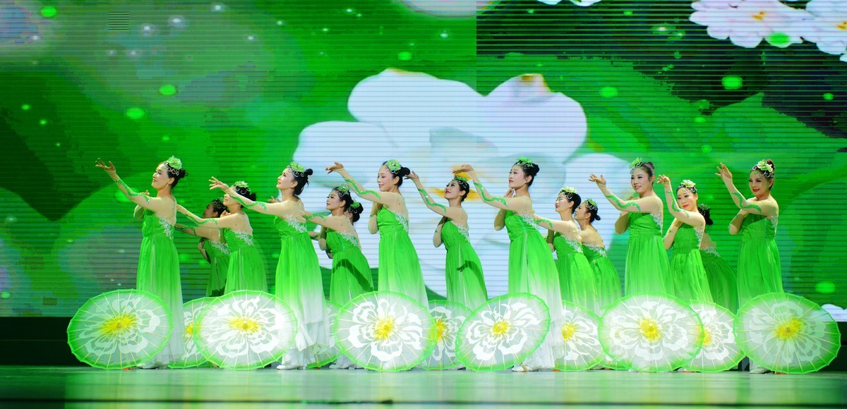 一组老年大学舞蹈团的精彩古风演出