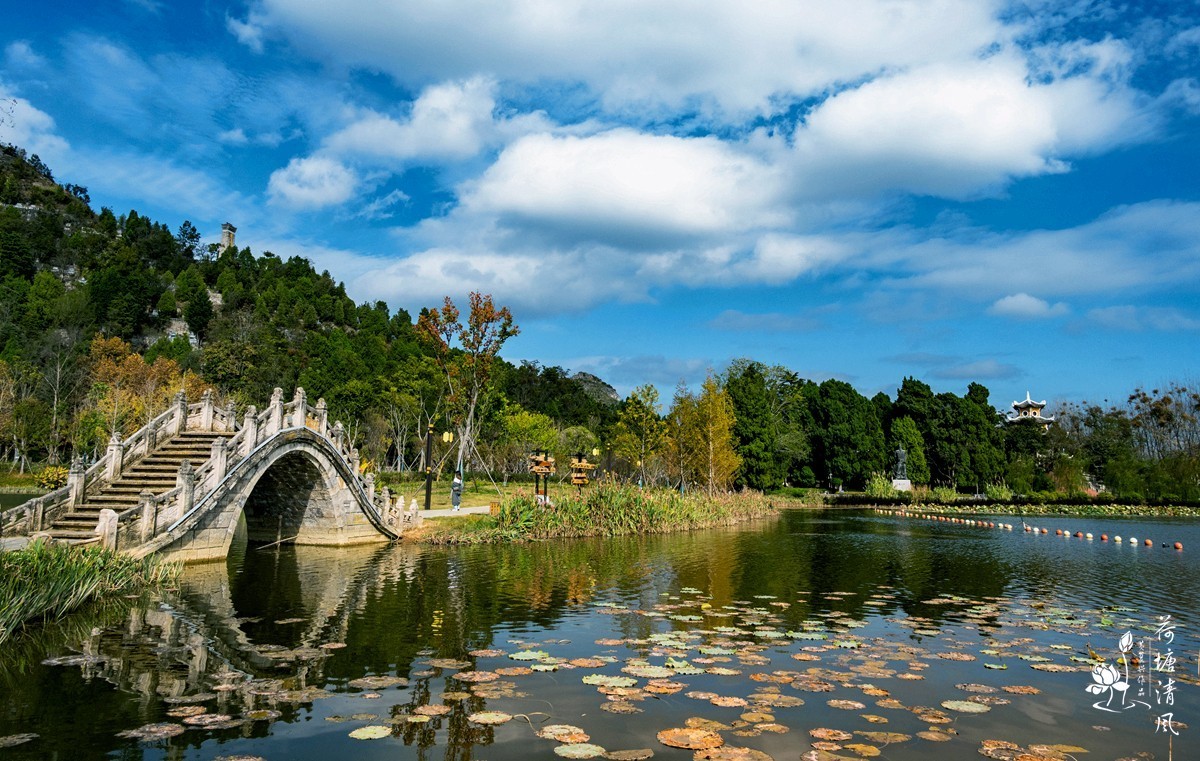加油之城，美美安龙。初冬的的半水湖，11日下午，沿湖边走了一圈。