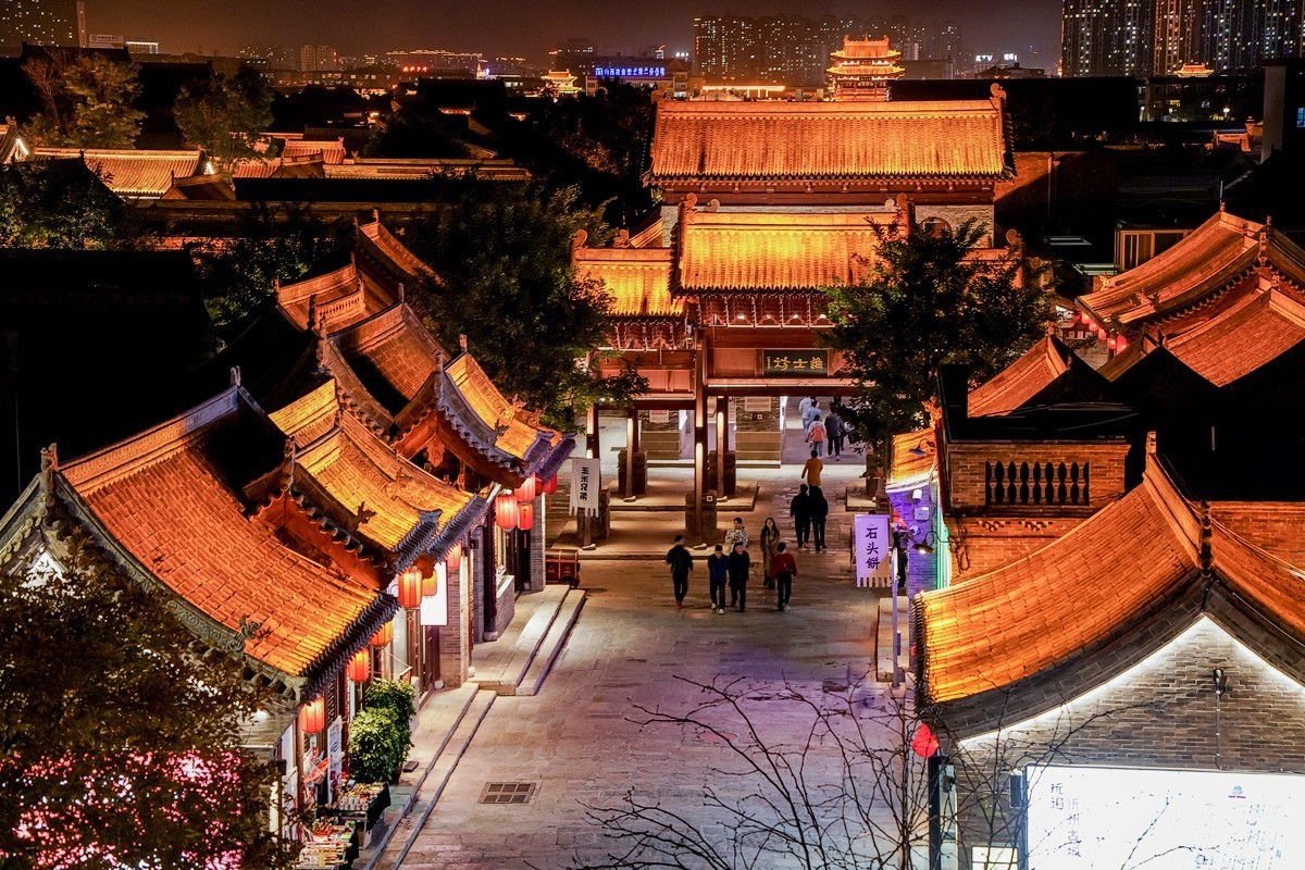 忻州古城夜景手机实拍