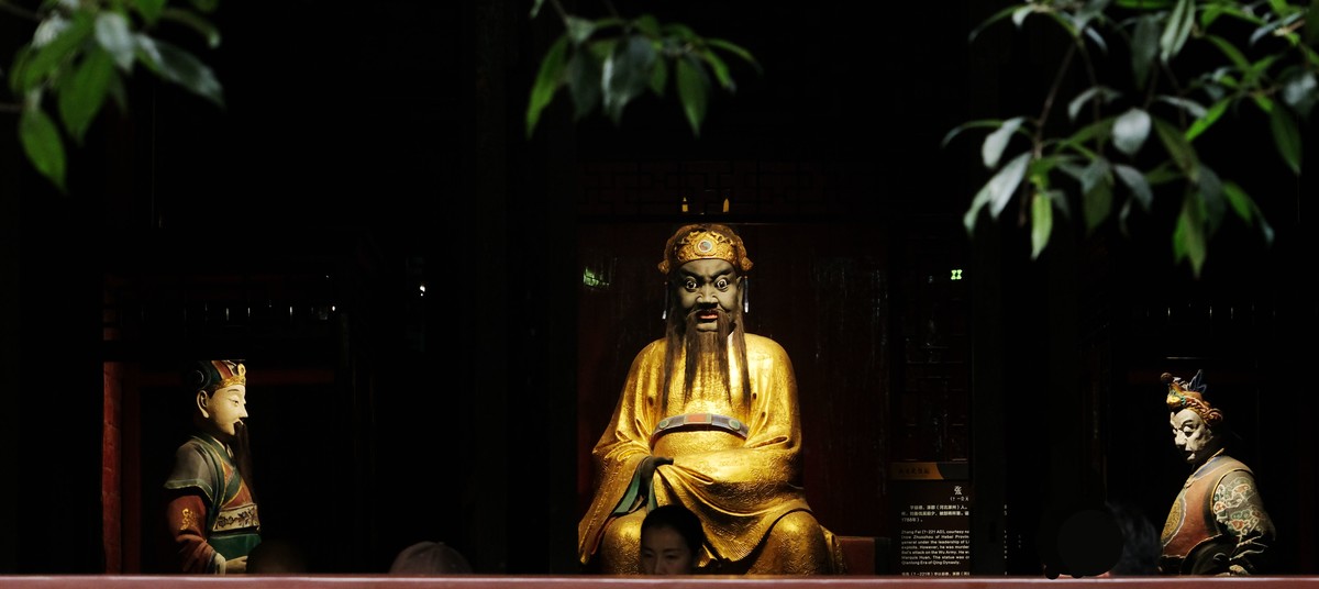 游拍成都市武侯祠堂