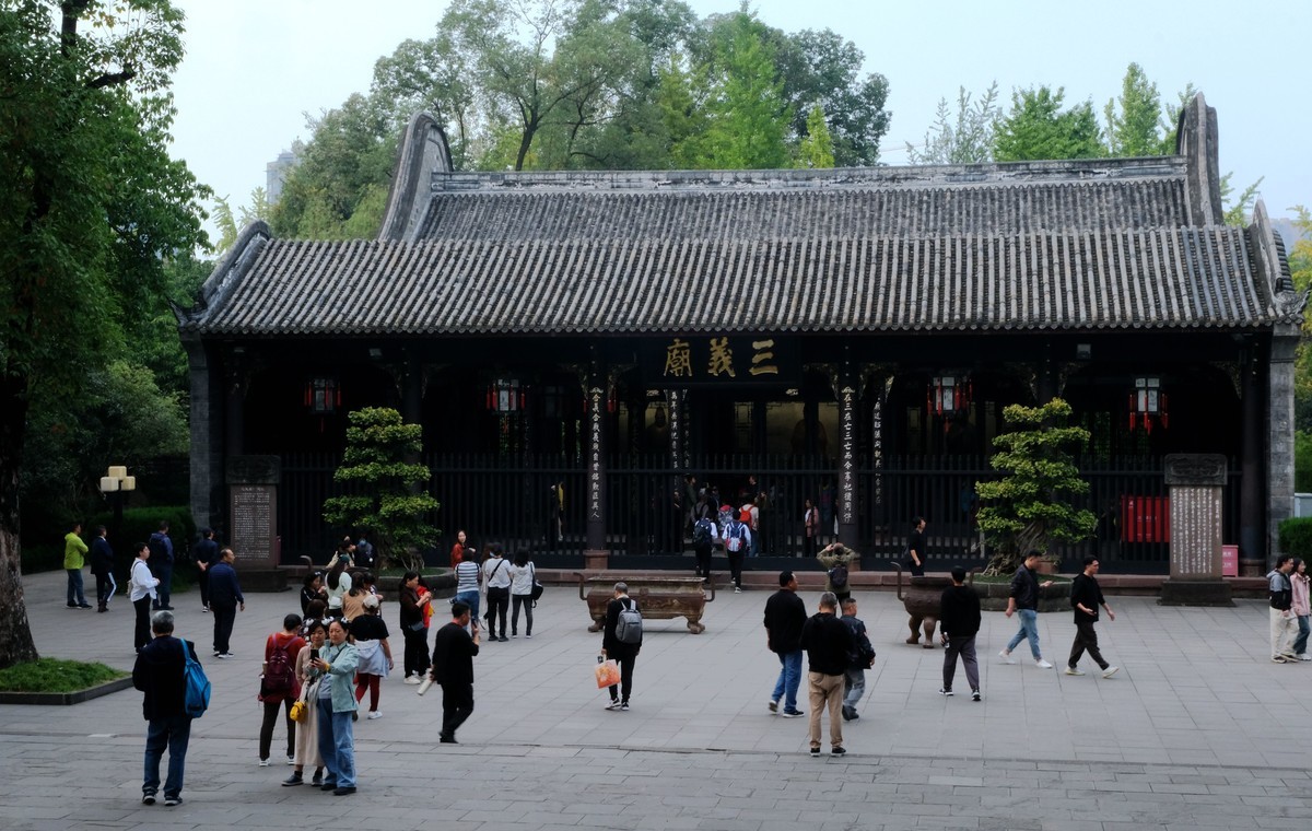 游拍成都市武侯祠堂