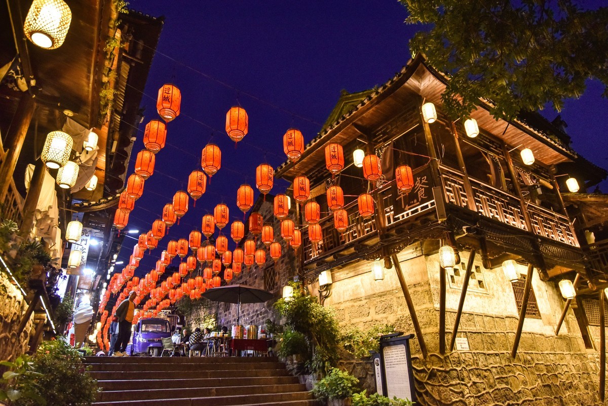 湖南茶峒（边城）夜色