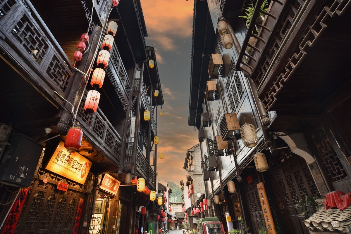 湖南茶峒（边城）夜色