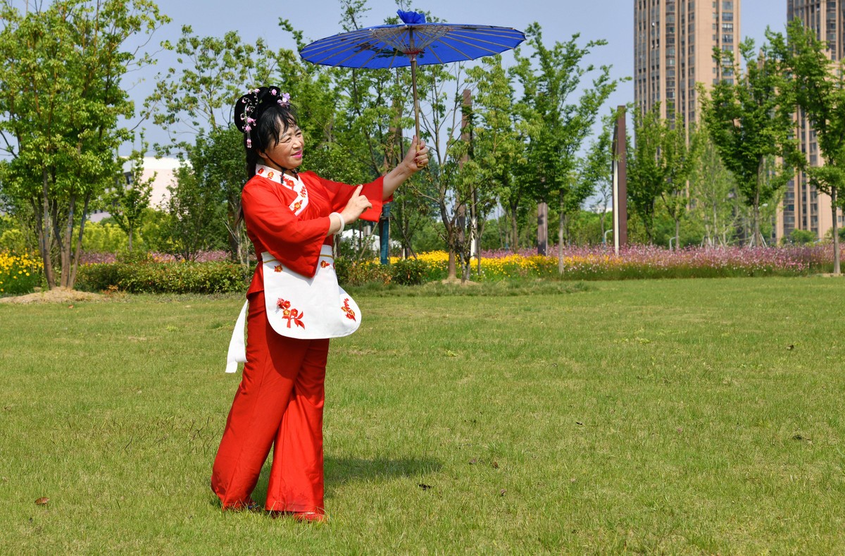 大妈爱留影