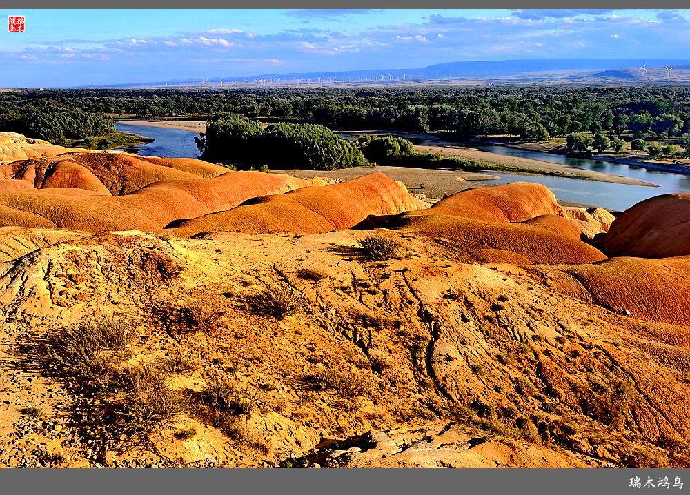 【魅力新疆行】4.与流霞溢彩的五彩滩亲密接触