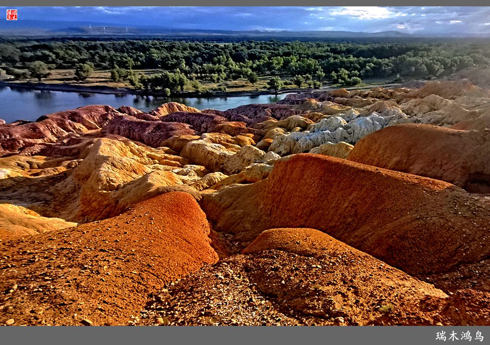 【魅力新疆行】4.与流霞溢彩的五彩滩亲密接触