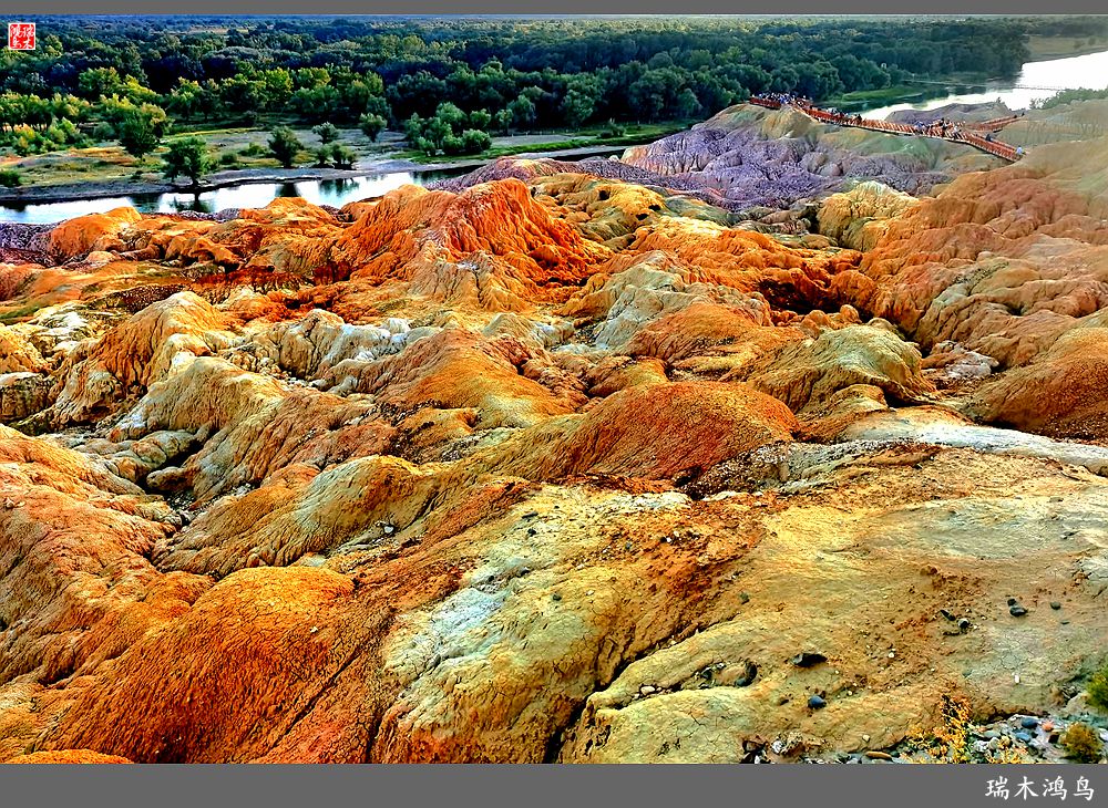 【魅力新疆行】4.与流霞溢彩的五彩滩亲密接触