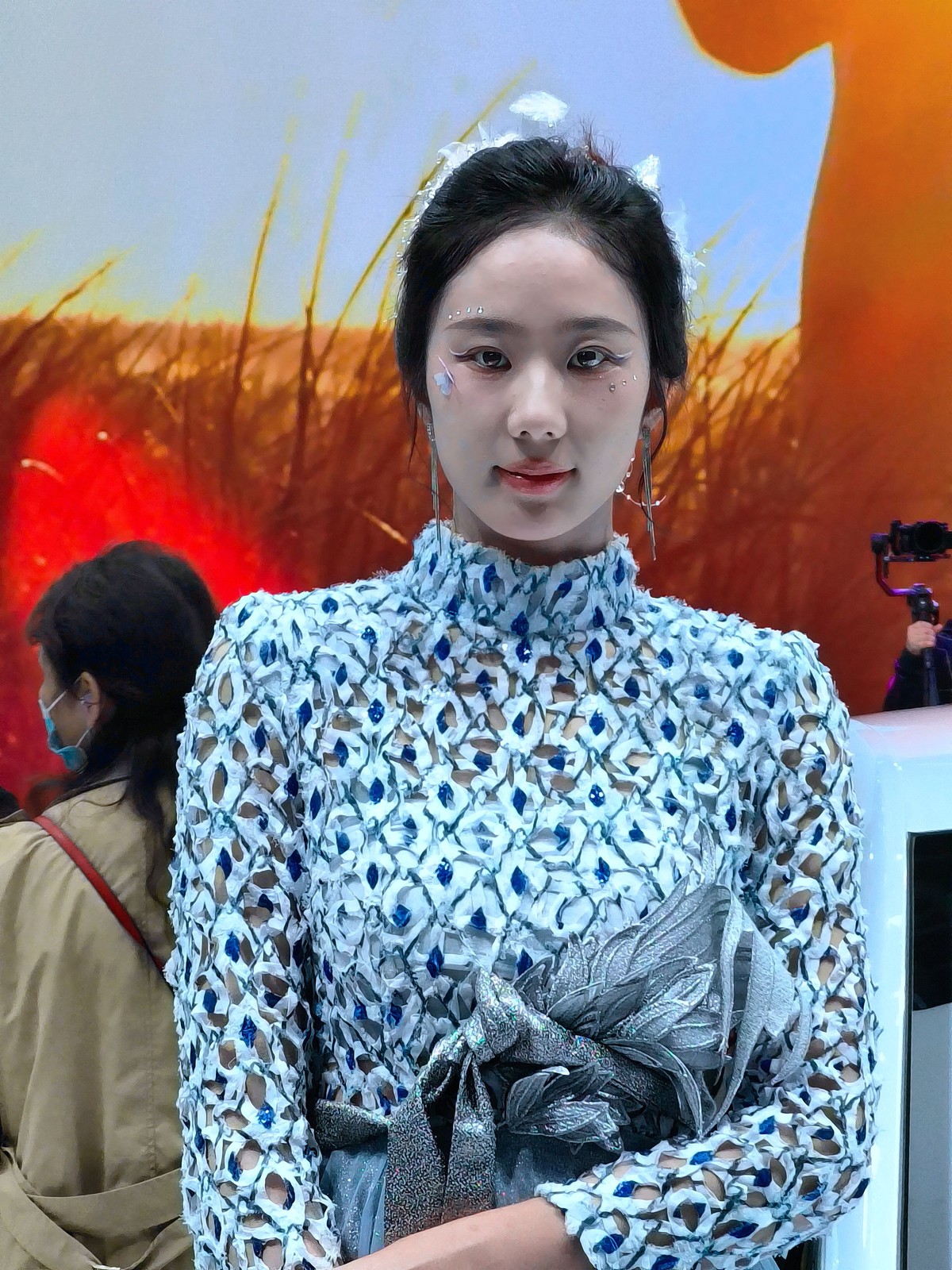 （车展）手机试拍人像