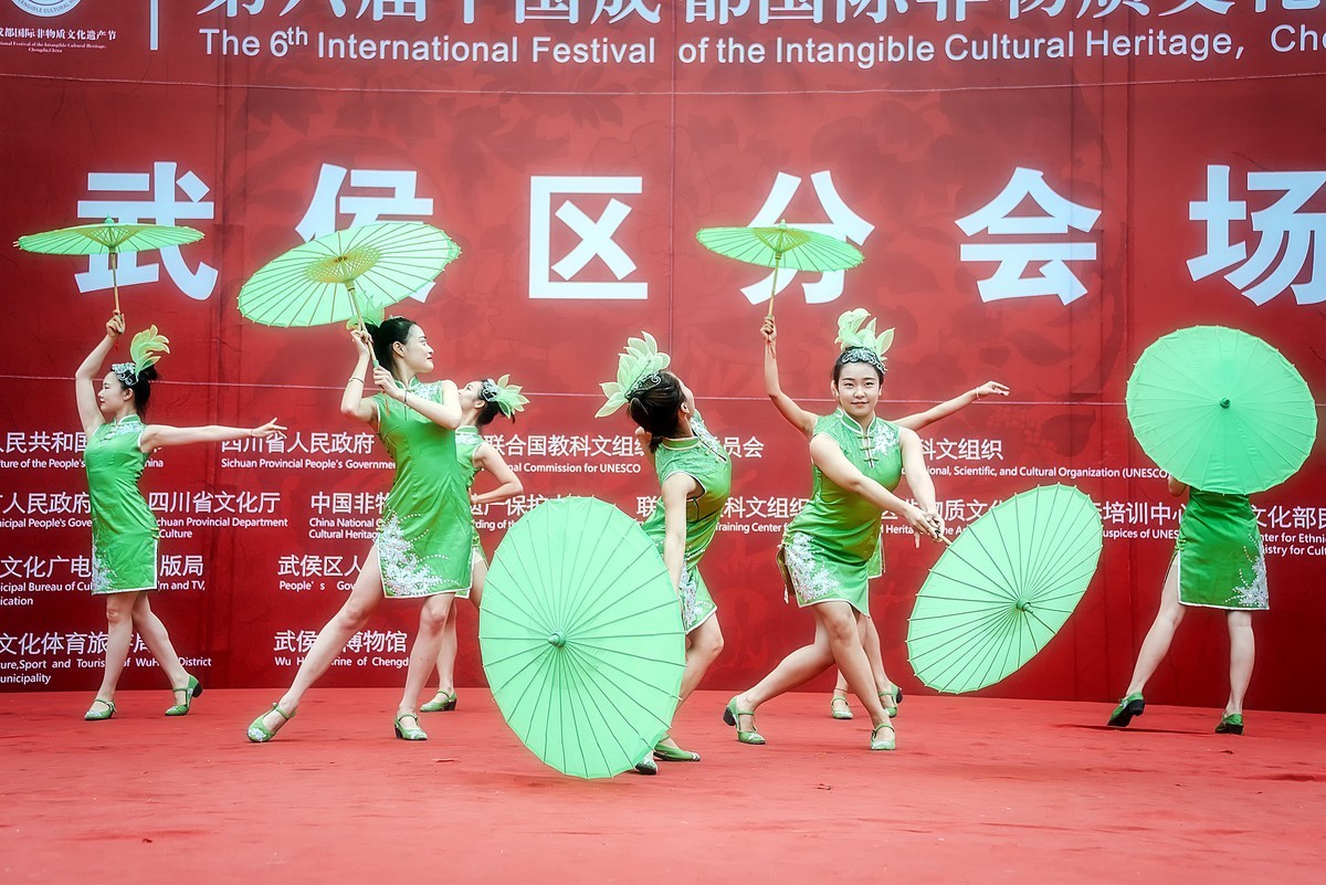 第六届非遗节演出:民族舞蹈《伞 舞》-中关村在线摄影论坛