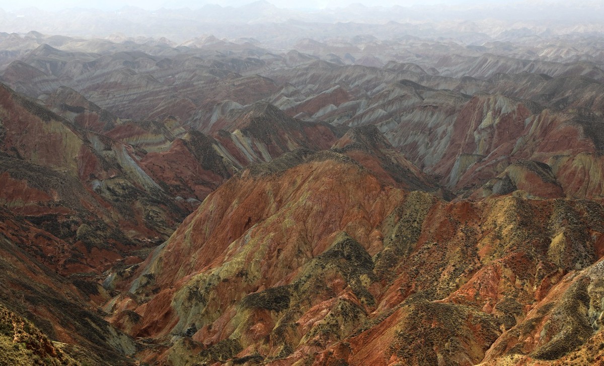 甘肃兰州水墨丹霞掠影