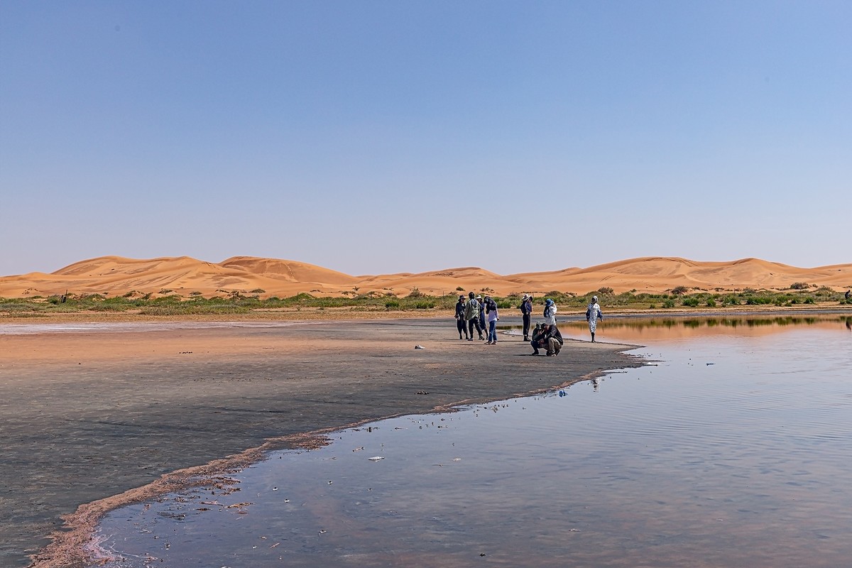 旅游记录内蒙古阿拉善盟左旗腾格里沙漠乌兰湖