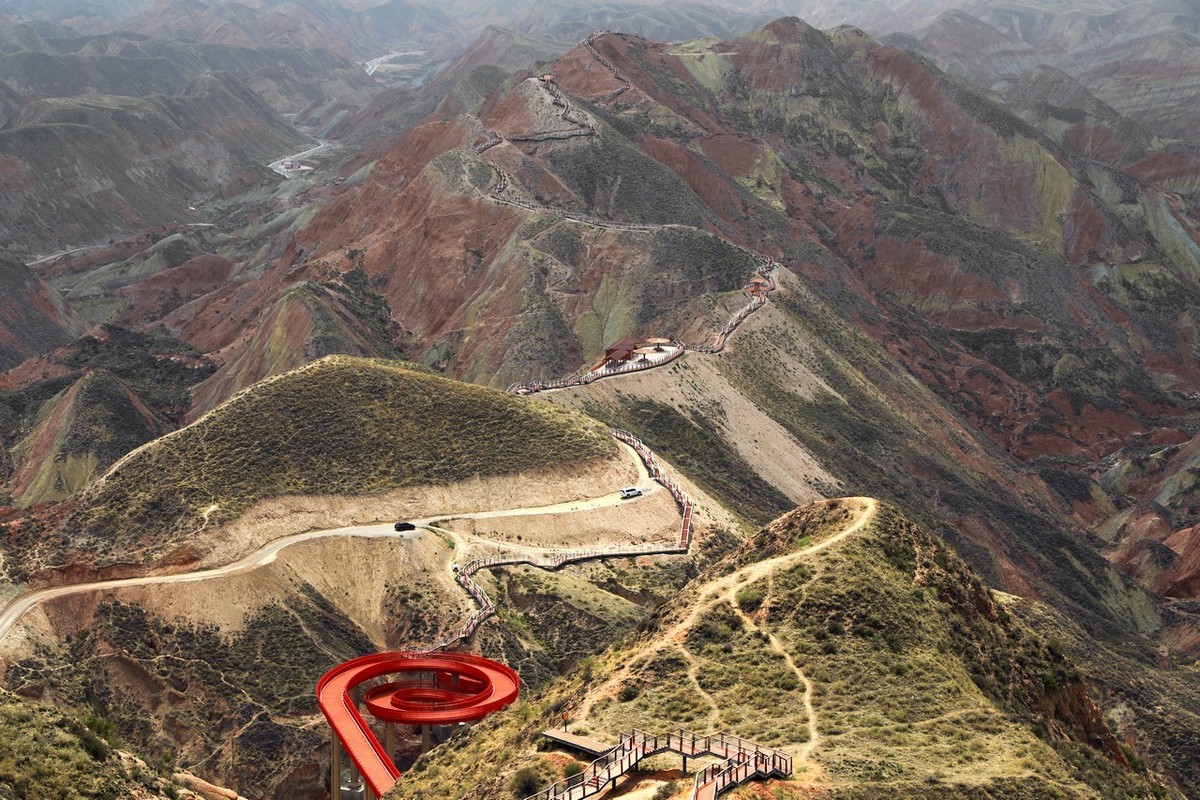 甘肃兰州水墨丹霞掠影