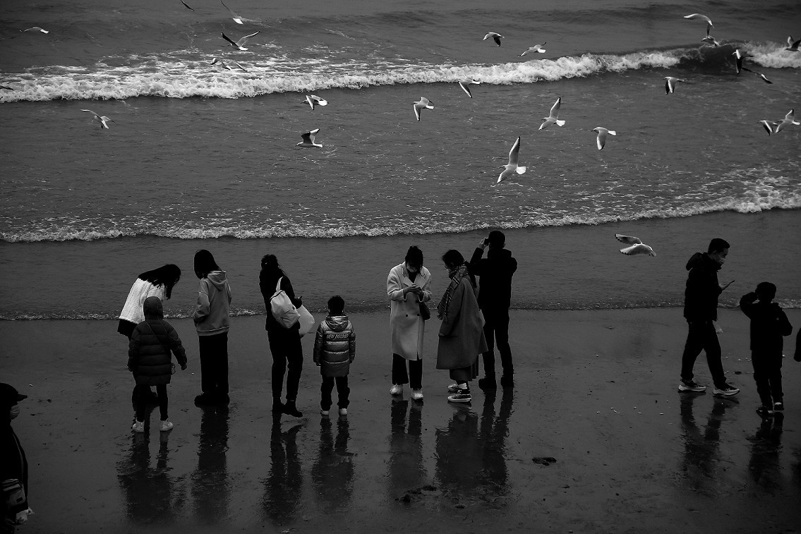 奇想黑白片抓拍扫街《古装美女，风景，花草》