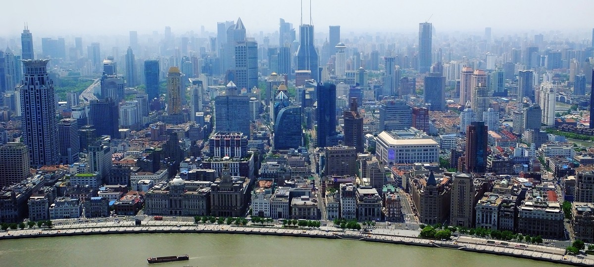 记忆中的上海外滩俯瞰美景