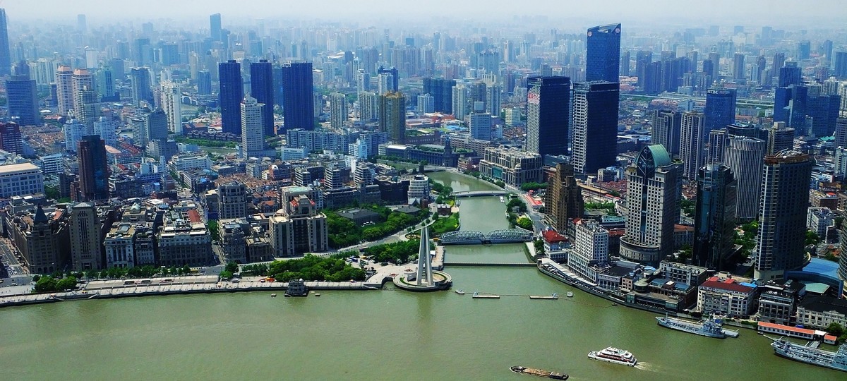 记忆中的上海外滩俯瞰美景