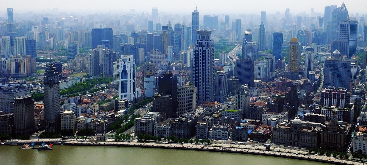 记忆中的上海外滩俯瞰美景