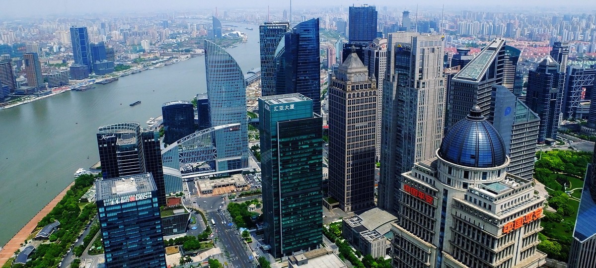 记忆中的上海外滩俯瞰美景