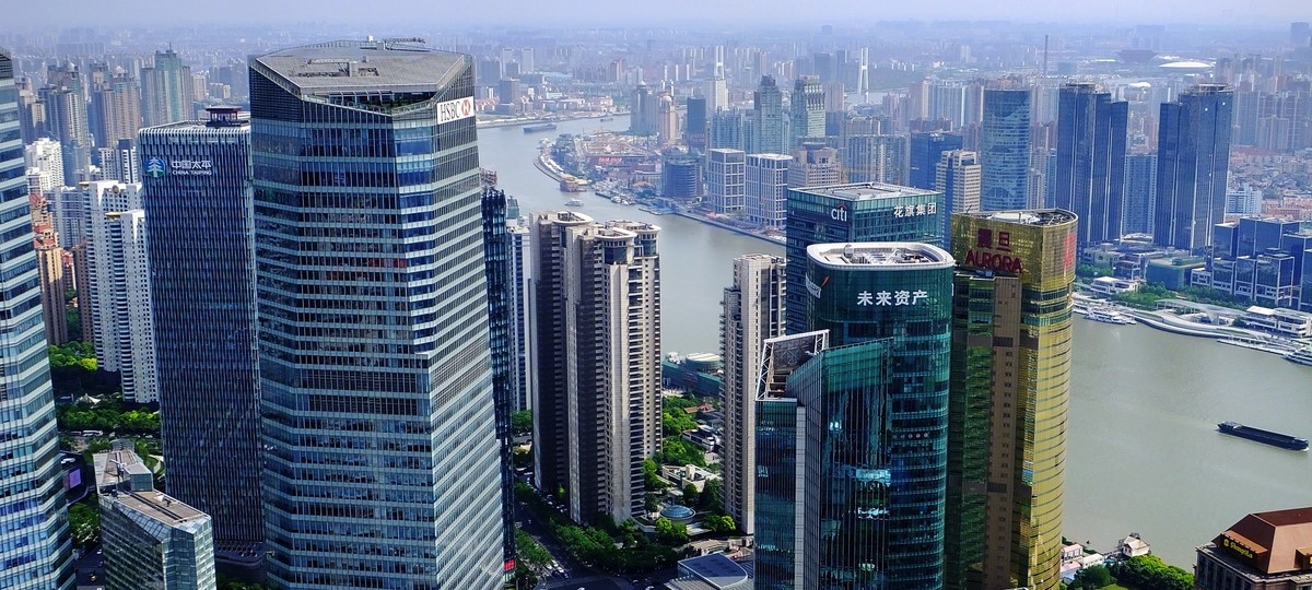 记忆中的上海外滩俯瞰美景