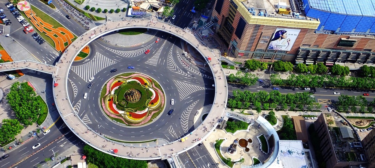 记忆中的上海外滩俯瞰美景