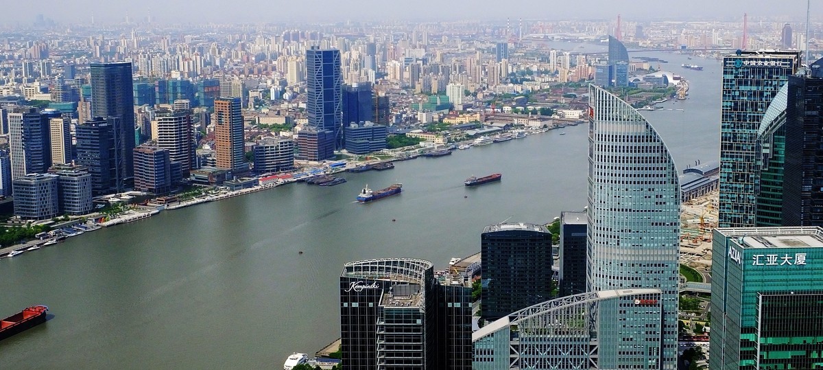 记忆中的上海外滩俯瞰美景