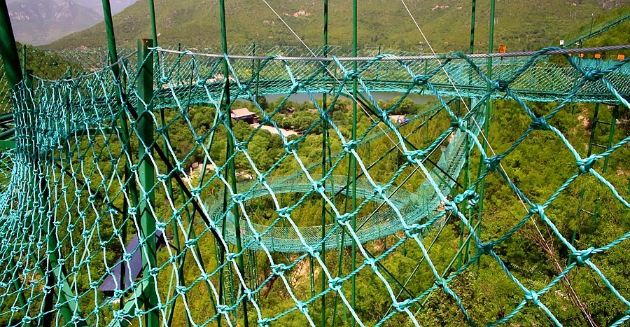 《不老松：纪实摄影》【大好河山系列报導】媧皇宫 (20)太累了！只好坐滑車而下！
