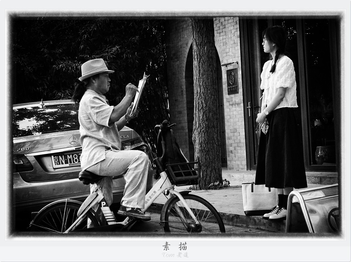 一場小雨前後的街景