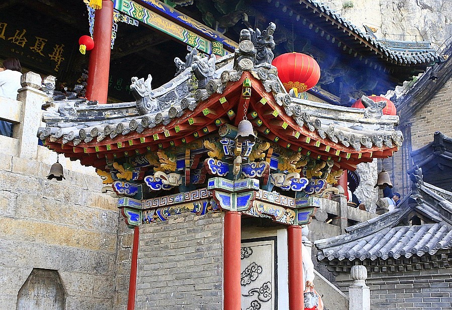 《不老松：纪实摄影》【大好河山系列报導】媧皇宫 (19)建在悬崖峭壁上的宏偉建筑群！