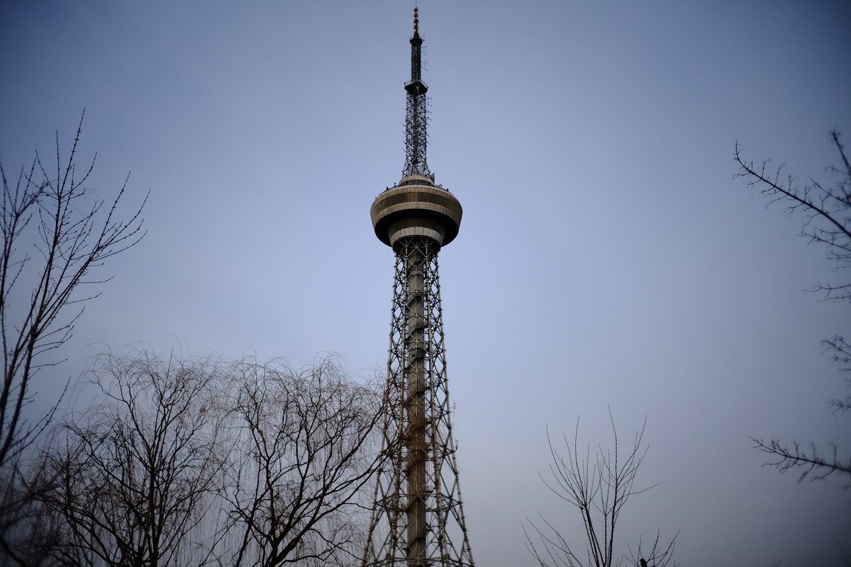 镜湖公园春色有些姗姗来迟