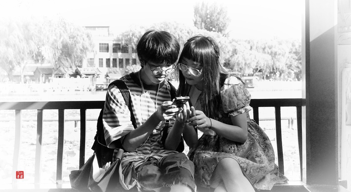 一場小雨前後的街景