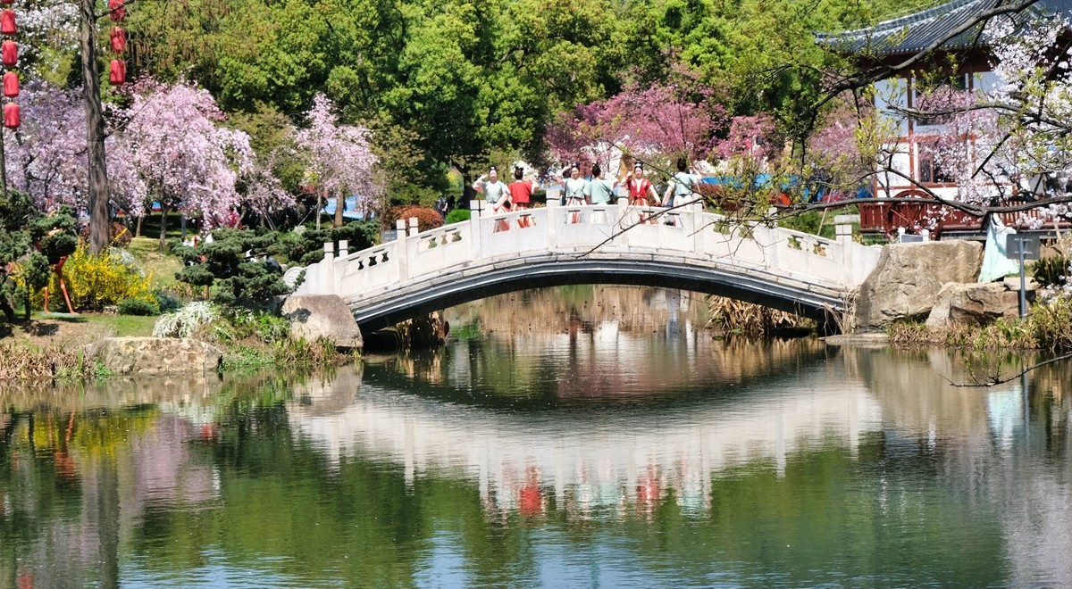 武汉市东湖樱花园风景
