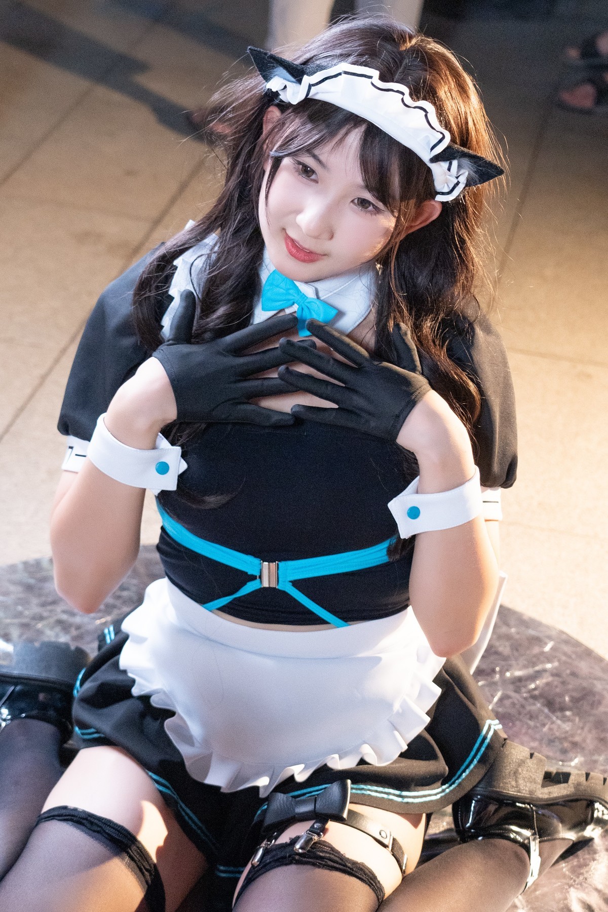 【女仆装猫娘】-舍不得说晚安