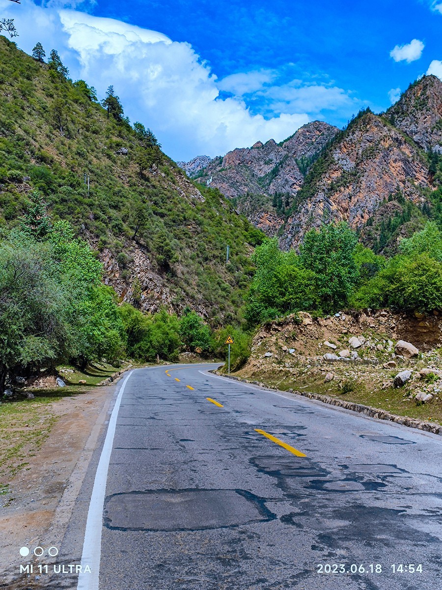 上海～成都～拉萨骑游随拍（78）岗托途中风光