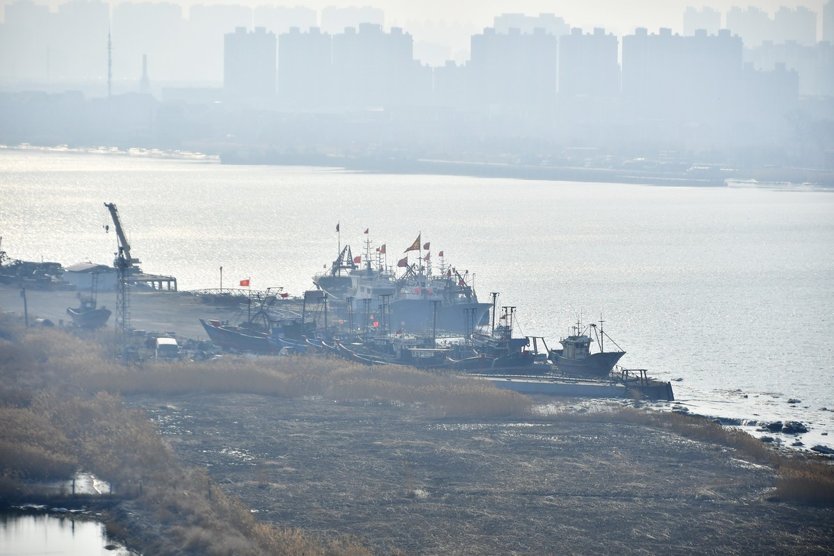 轻雾漫绕大辽河