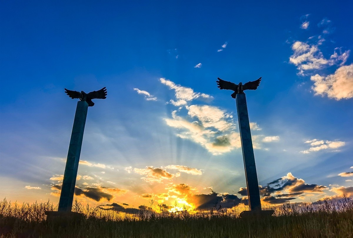 看京北草原大汗行宫秋意浓浓色彩斑斓