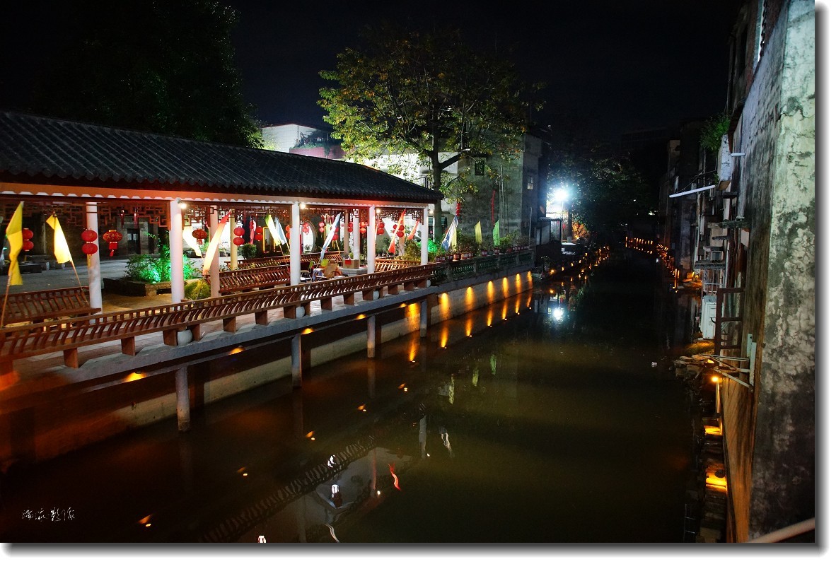 随拍黄连水乡夜景