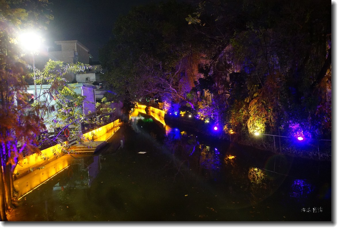 随拍黄连水乡夜景