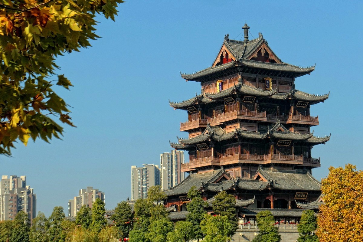 归元寺风光与银杏五