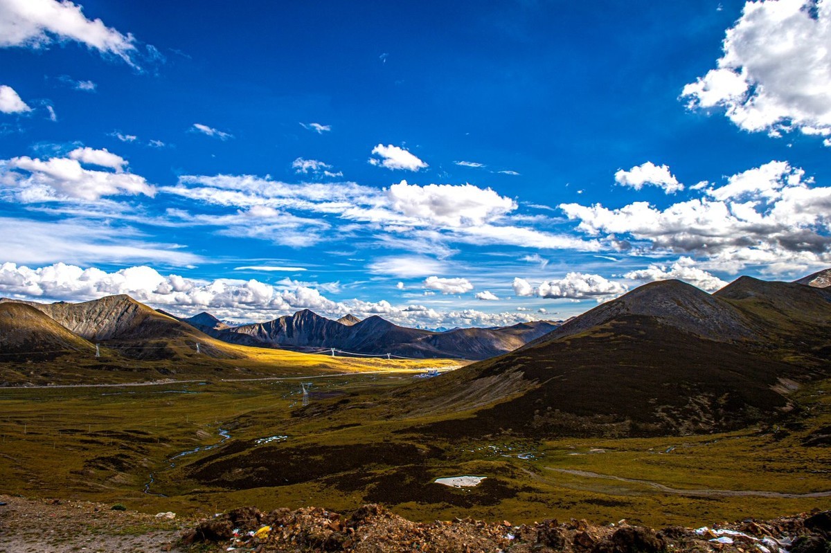 西藏旅游沿途风光风景记实抓拍
