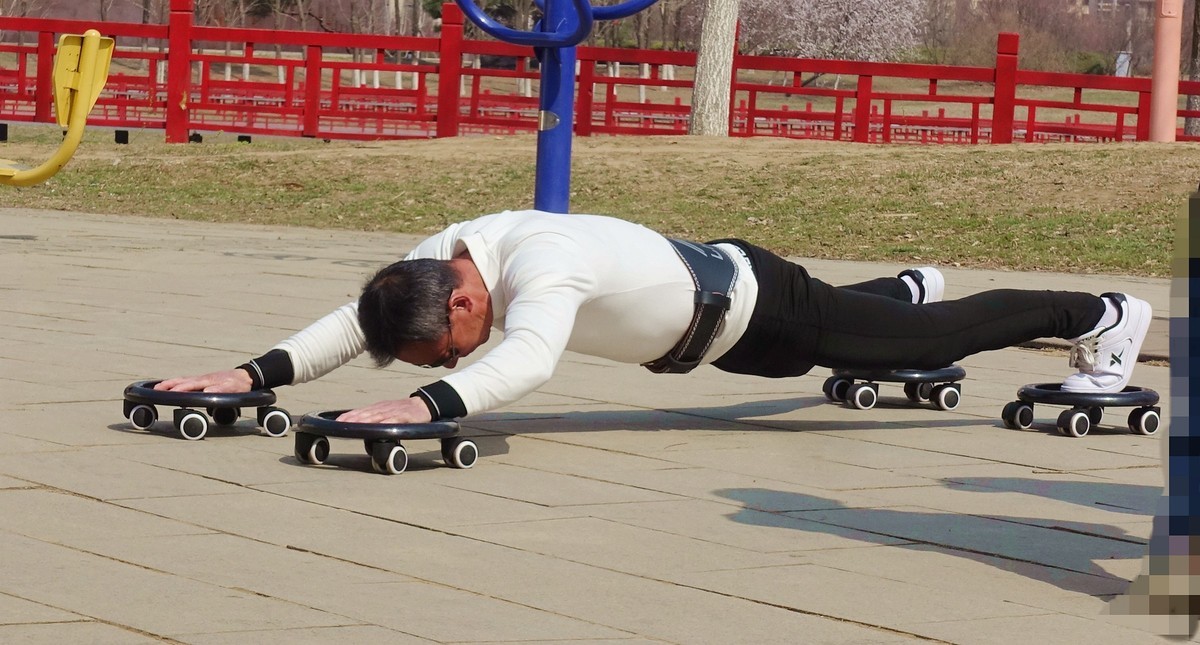 随拍公园锻炼好