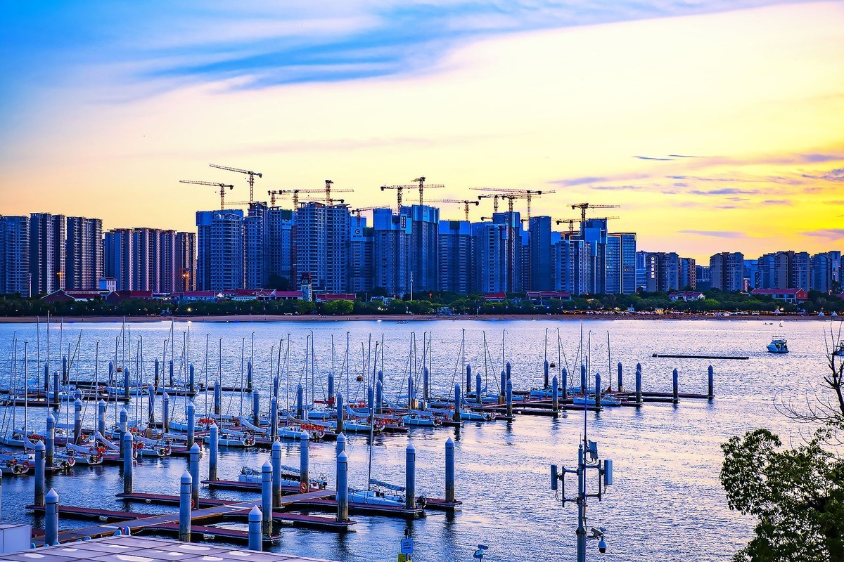 俯瞰五缘湾国际游艇中心