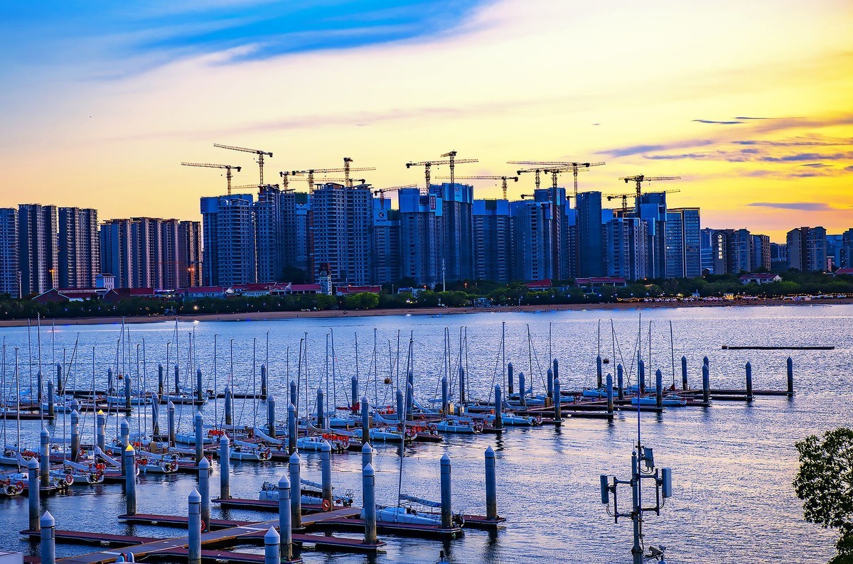 俯瞰五缘湾国际游艇中心